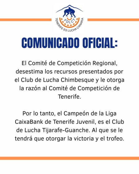 COMUNICADO OFICIAL